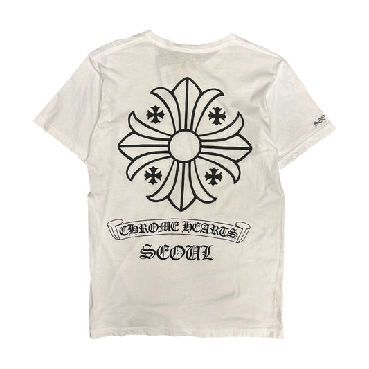 Chrome Hearts Seoul Big Emblem White Tee