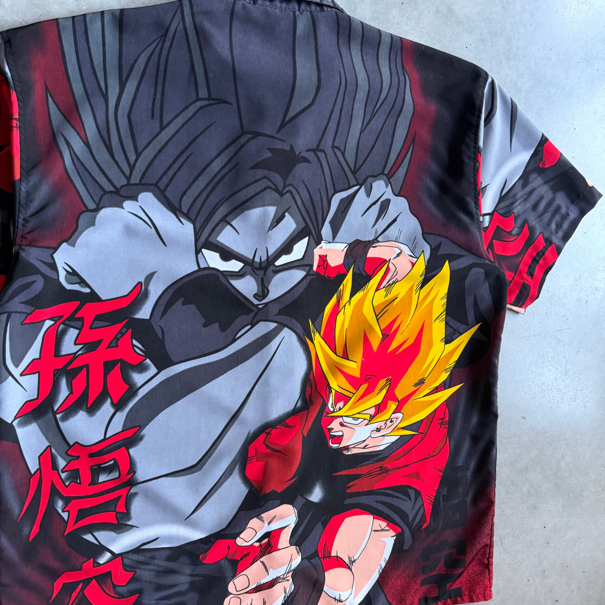 Vintage ODM Dragonball Z Goku Button Down Shirt