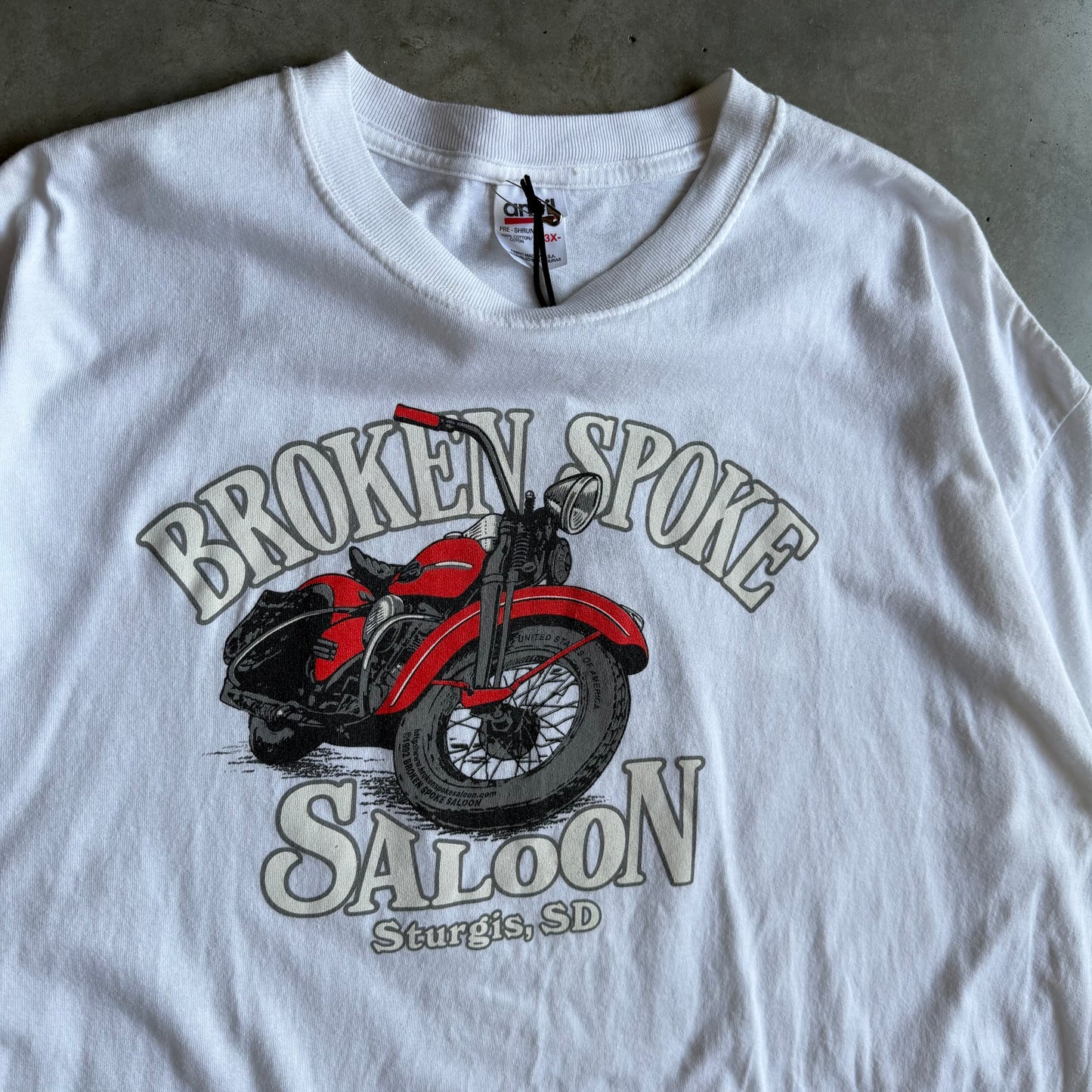 Vintage Sturgis Broken Spoke Saloon Motorcycle Tee