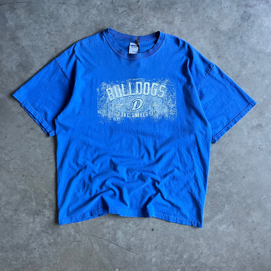 Y2K Drake University Bulldogs Faded Graphic Tee