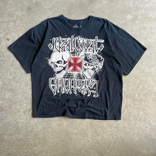Vintage West Coast Choppers Graffiti Skulls Tee