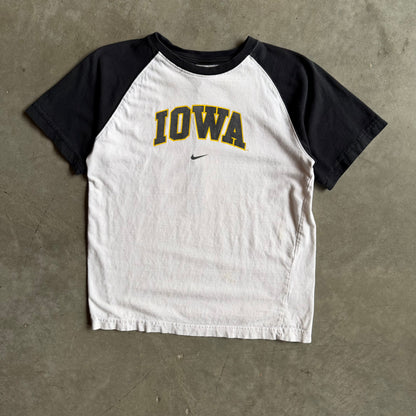 Vintage Nike Iowa Centered Swoosh Raglan Tee