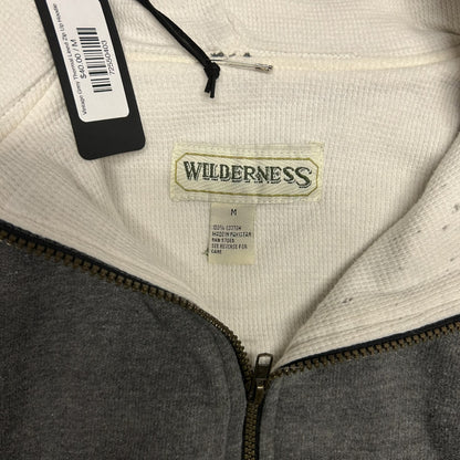 Vintage Grey Thermal Lined Zip Up Hoodie