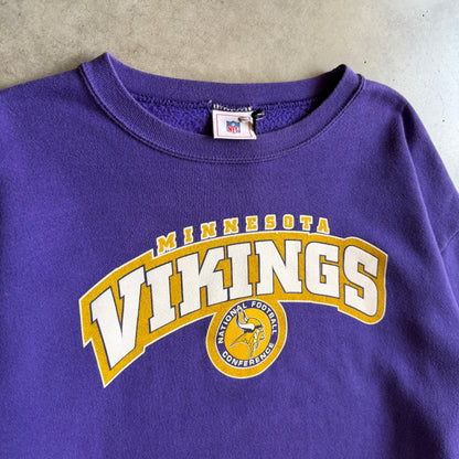 Vintage Minnesota Vikings Arching NFC Logo Sweatshirt