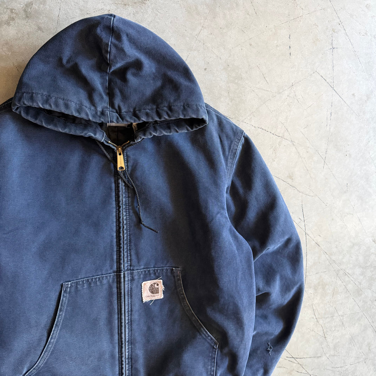 Vintage Carhartt ‘JQ283’ Navy Quilt Lined Active Jacket