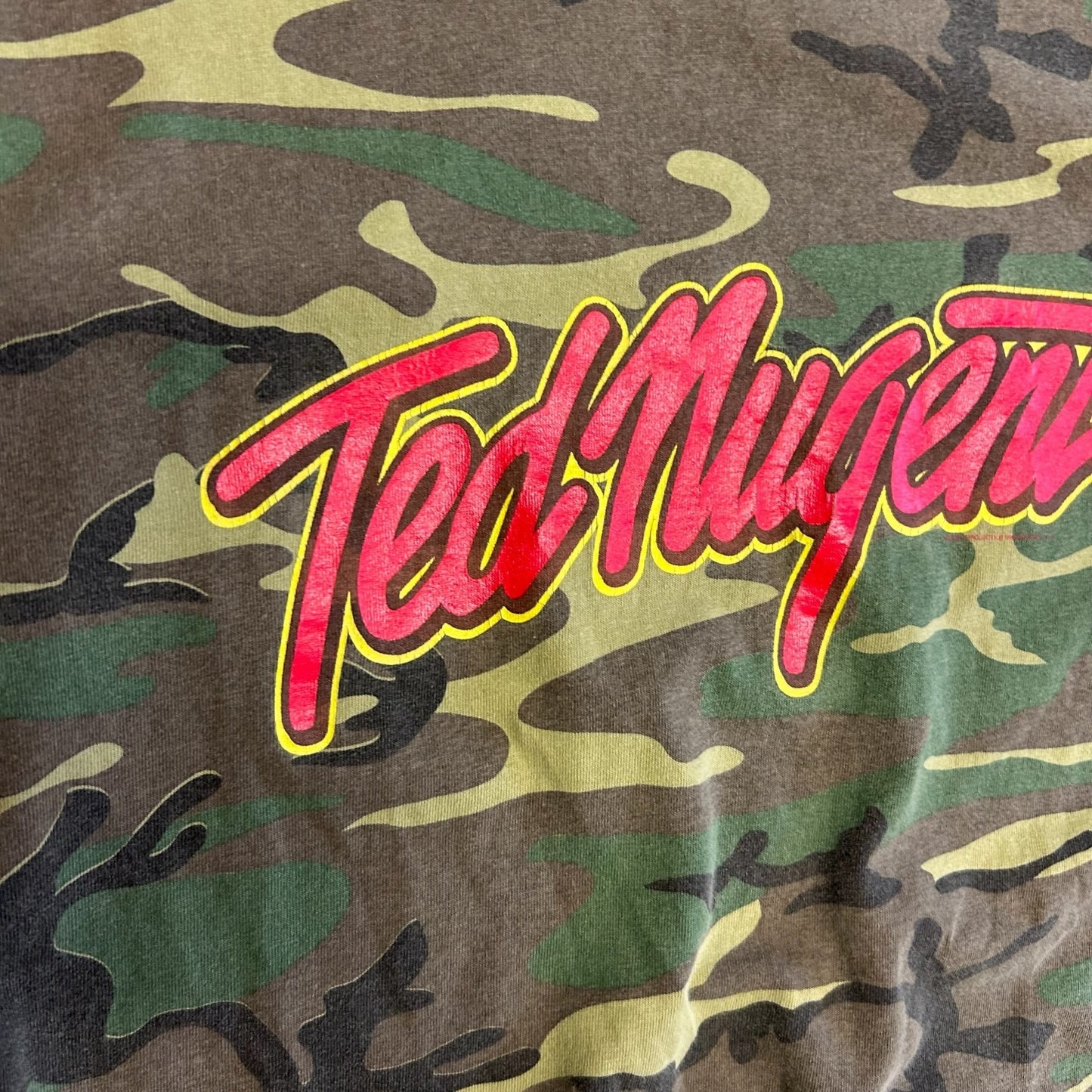 2001 Camo Ted Nugent Music Tee