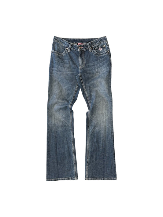 Women’s Y2K Harley Davidson Jeans With Bling