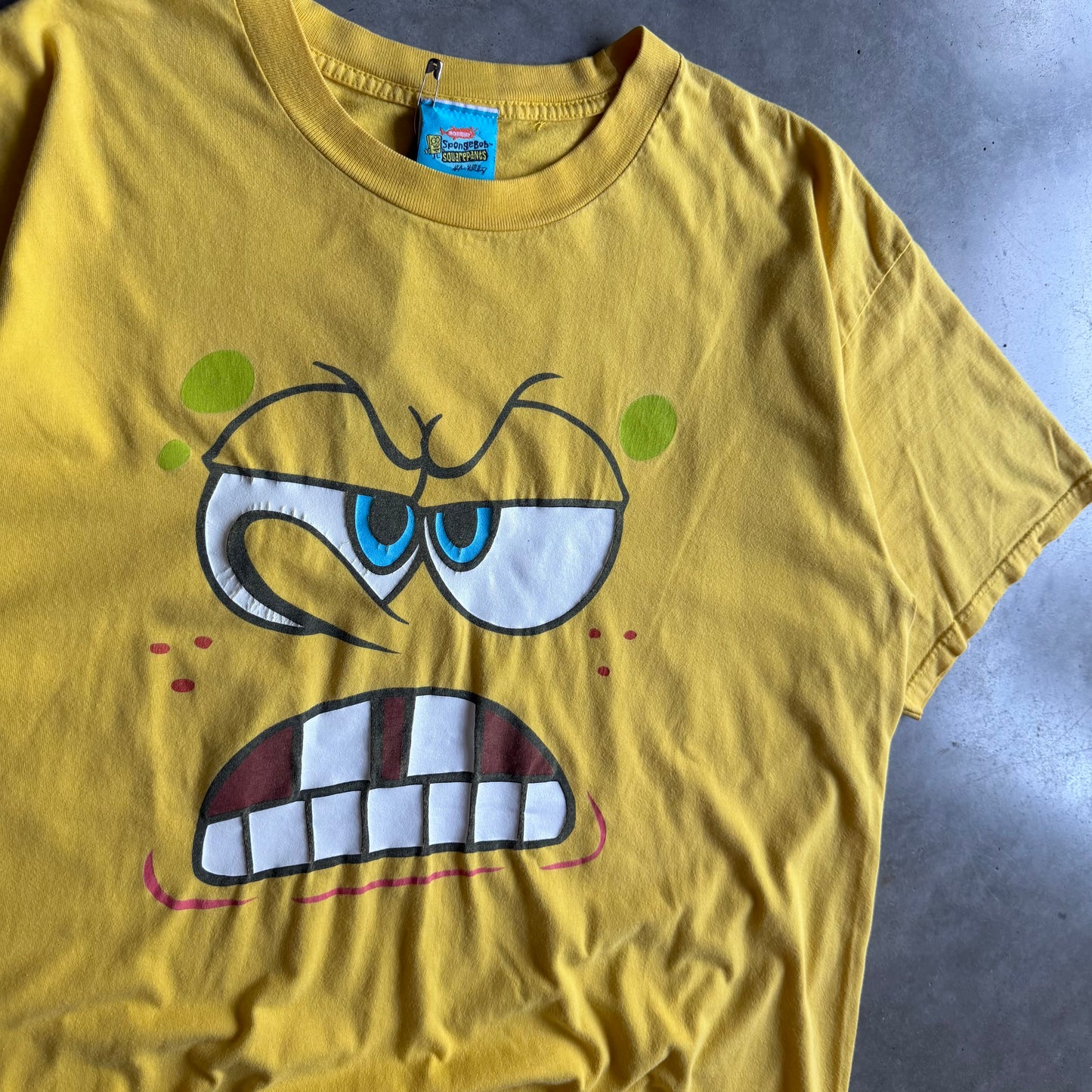 Vintage SpongeBob SquarePants Karate Big Face T Shirt