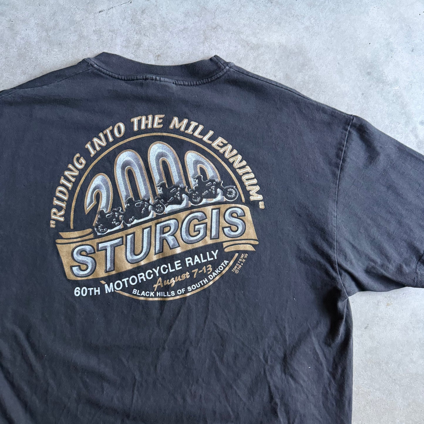 2000 Sturgis Black Hills Rally ‘Riding Into The Millennium’ Tee