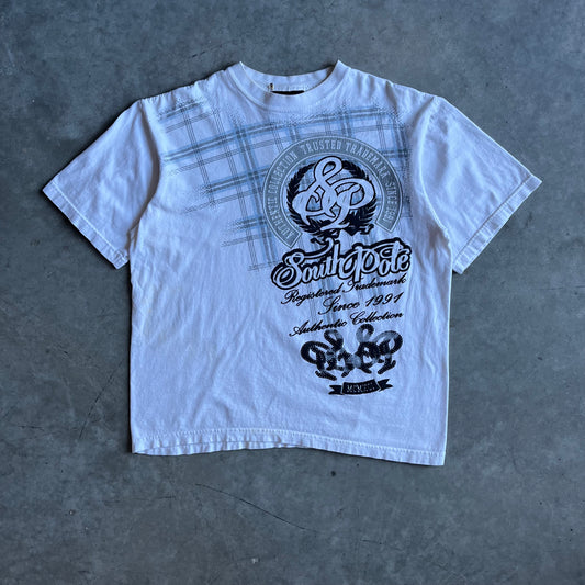 Y2K SouthPole White Graphic Tee