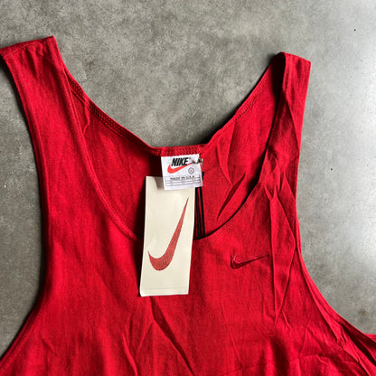 Vintage Nike NWT Red Mini Swoosh Tank Top