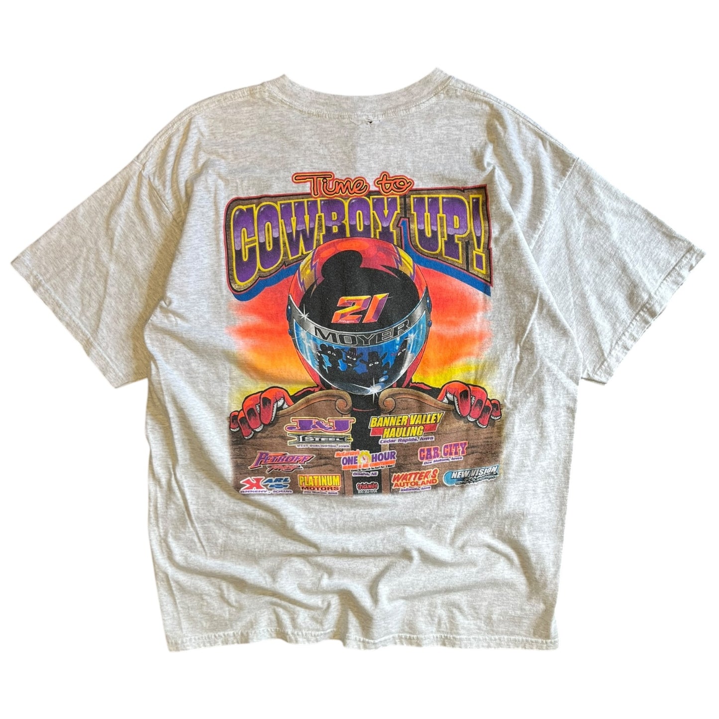 Y2K Billy Moyer “Time To Cowboy Up” Dirt Racing Tee