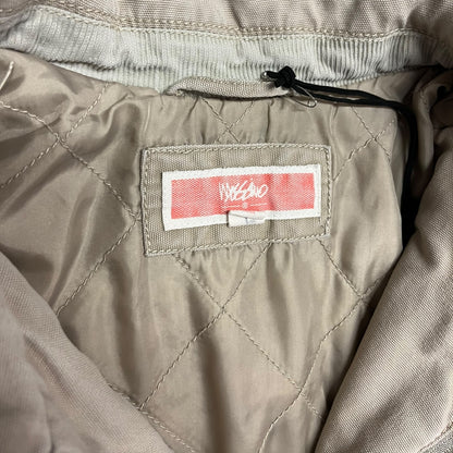 Y2K Mossimo Khaki Quilt Lined Work Jacket