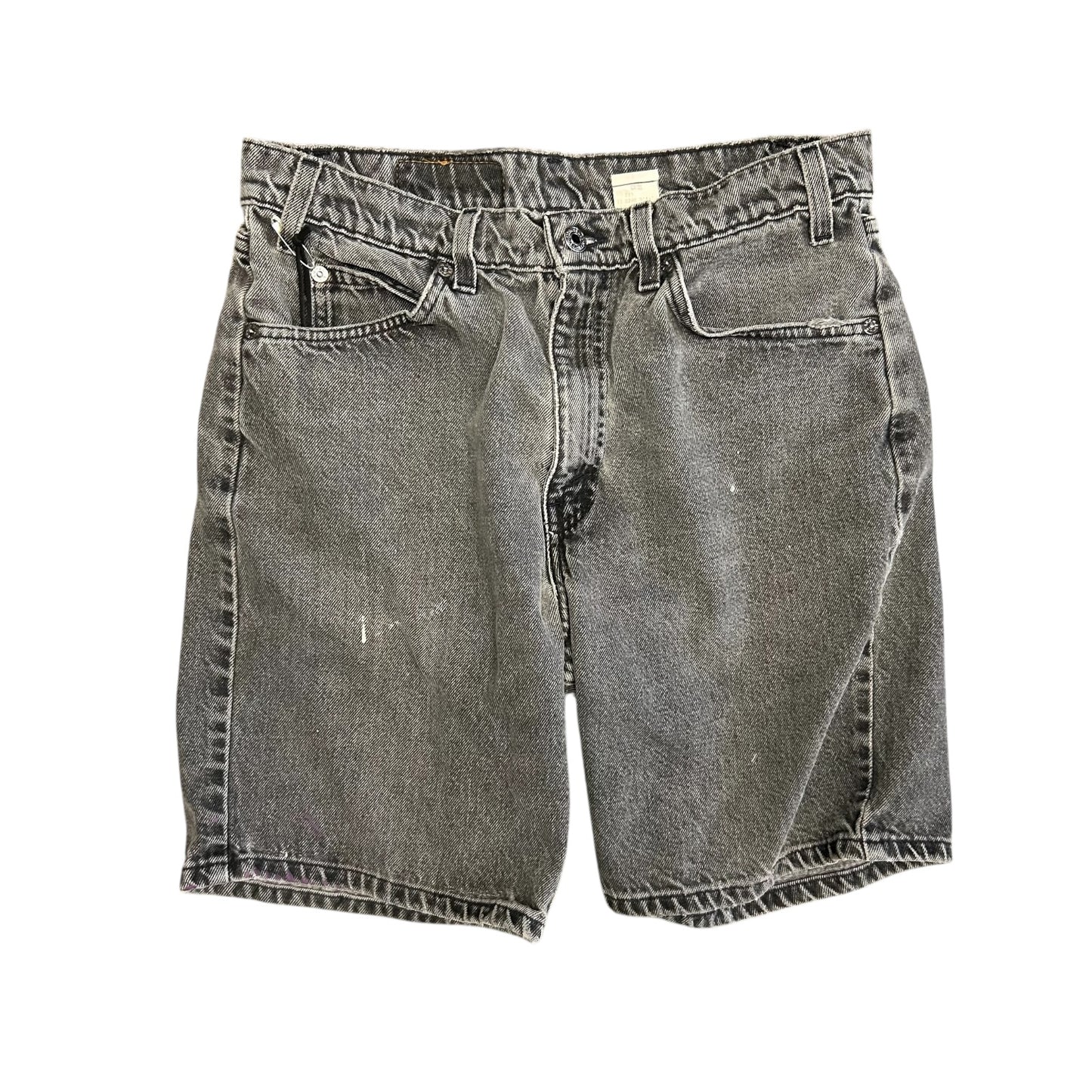 Vintage Levi’s 550 Faded Black Denim Shorts