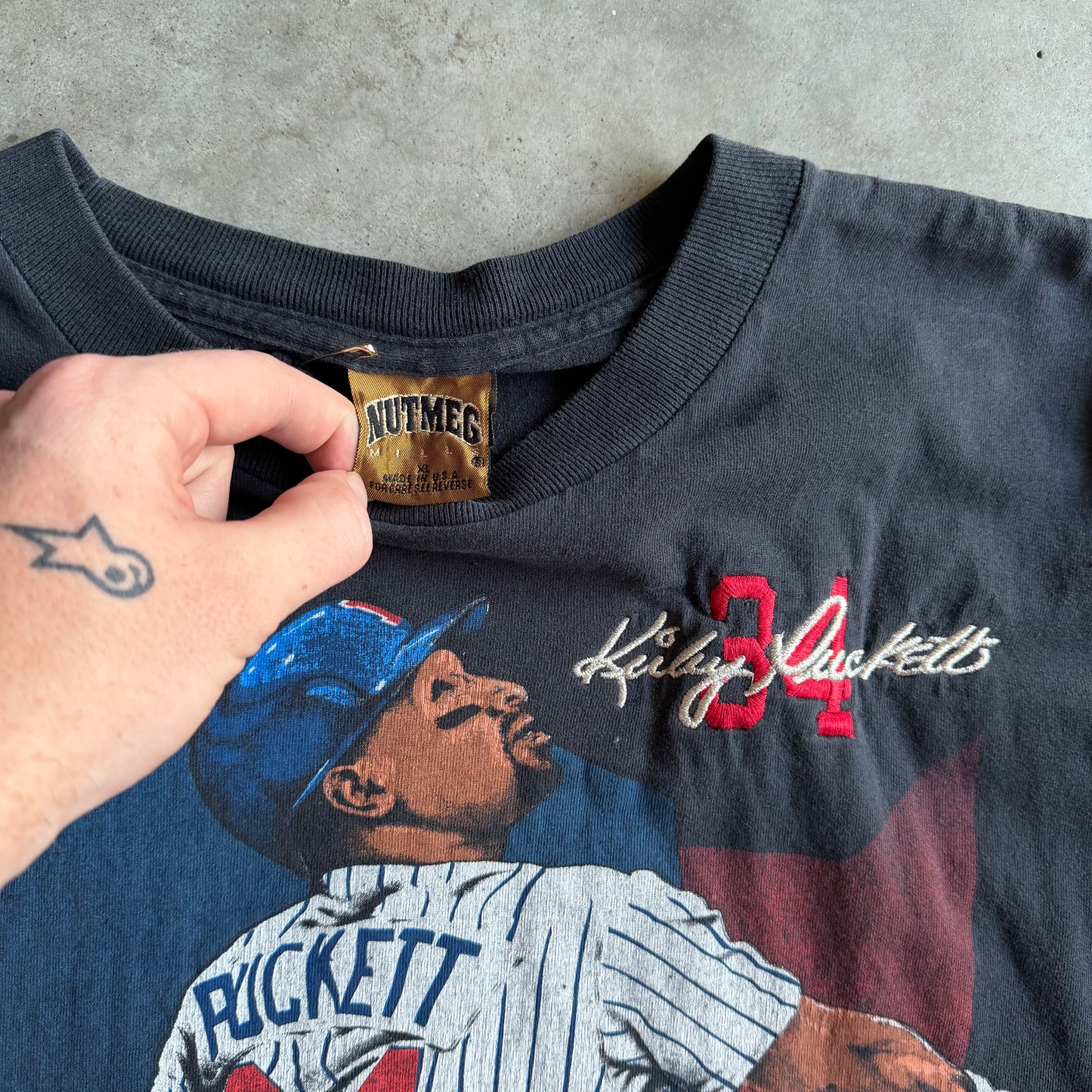 Vintage ‘92 Kirby Pucket Tribute Stats & Signature Tee