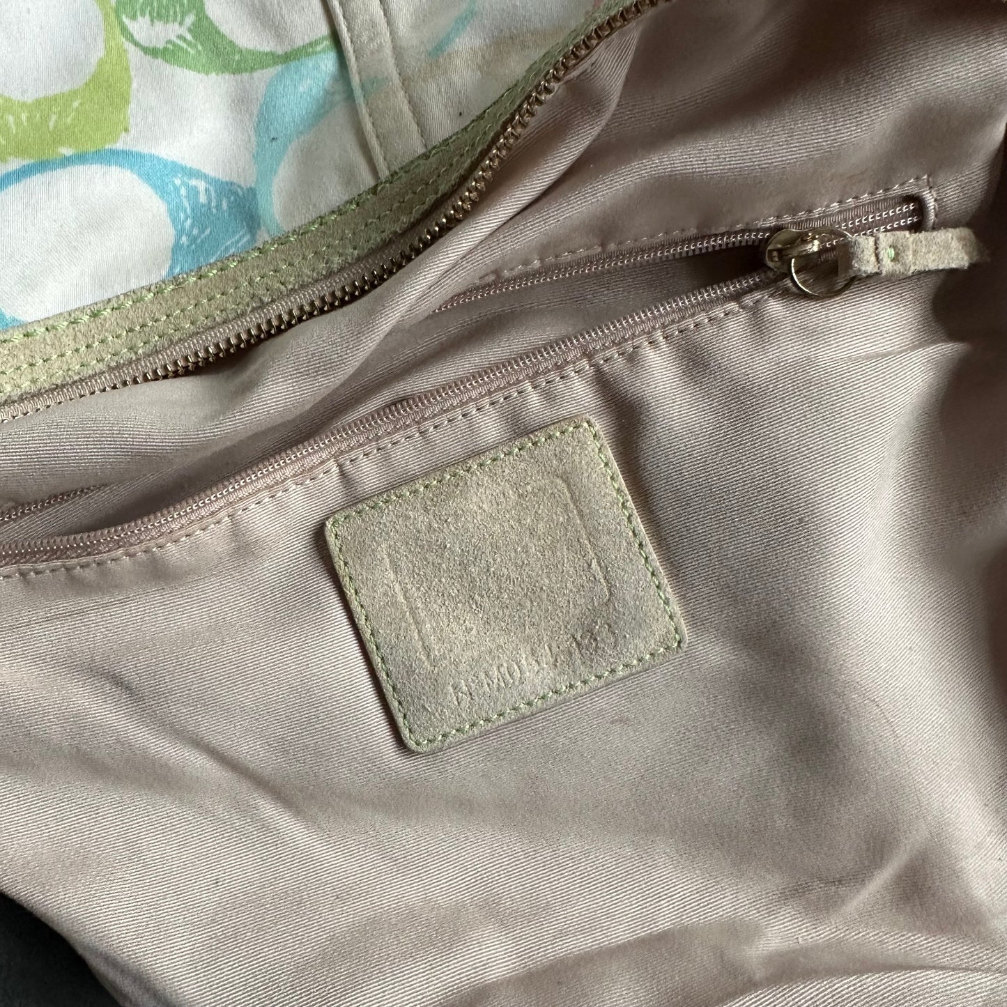 Y2K Coach Scribble Pink/White/Green/Blue Large Hobo