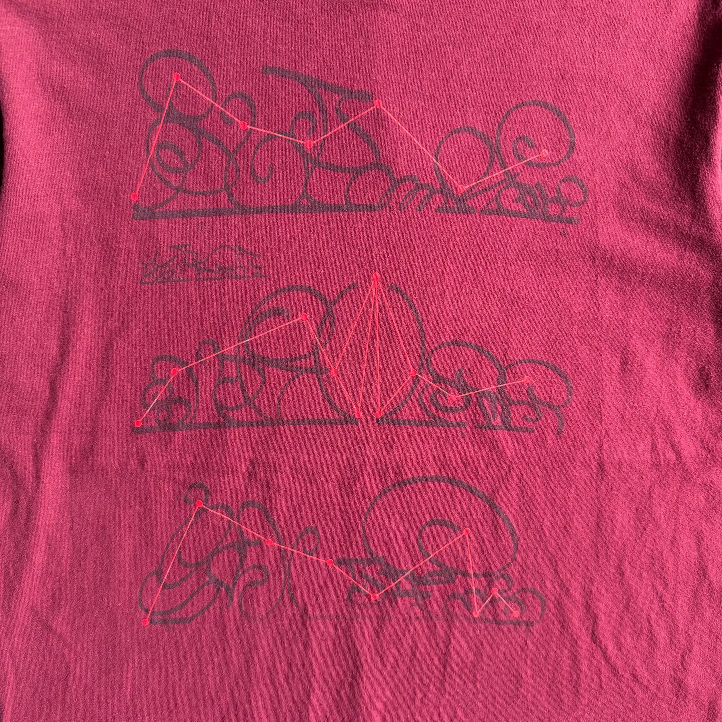 Supreme FW18 “System” Tee - Burgundy