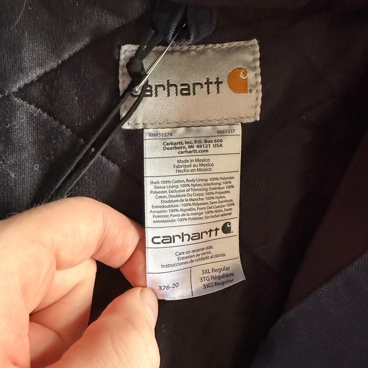 Carhartt ‘J130 376-20’ Navy Blue Active Jacket