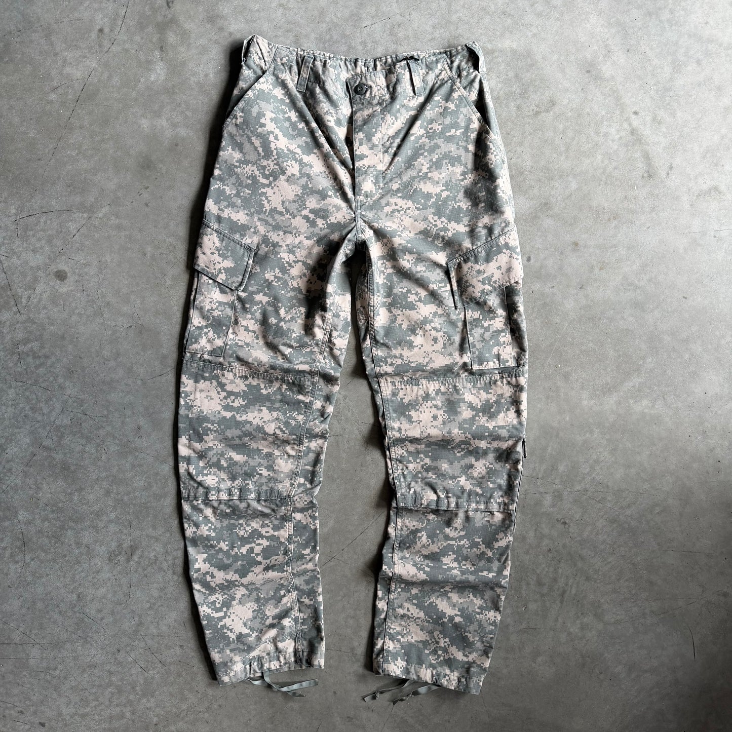 Y2K Military Digital Camo Cargo Fatigue Pants