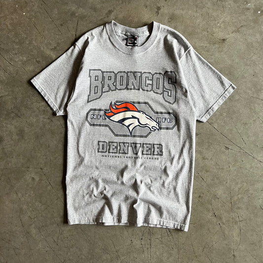 Vintage Pro Player Denver Broncos NFL Grey Tee