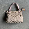 Coach Y2K Poppy Signature Pink Satin Tote Bag
