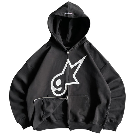 Goldeneye ‘GE Star’ Zip Up Hoodie (Black)