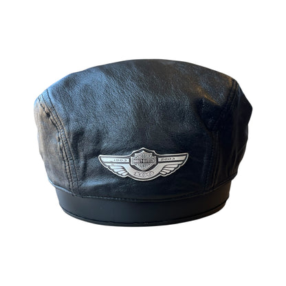 Harley Davidson Leather Captain Snap Bill Hat