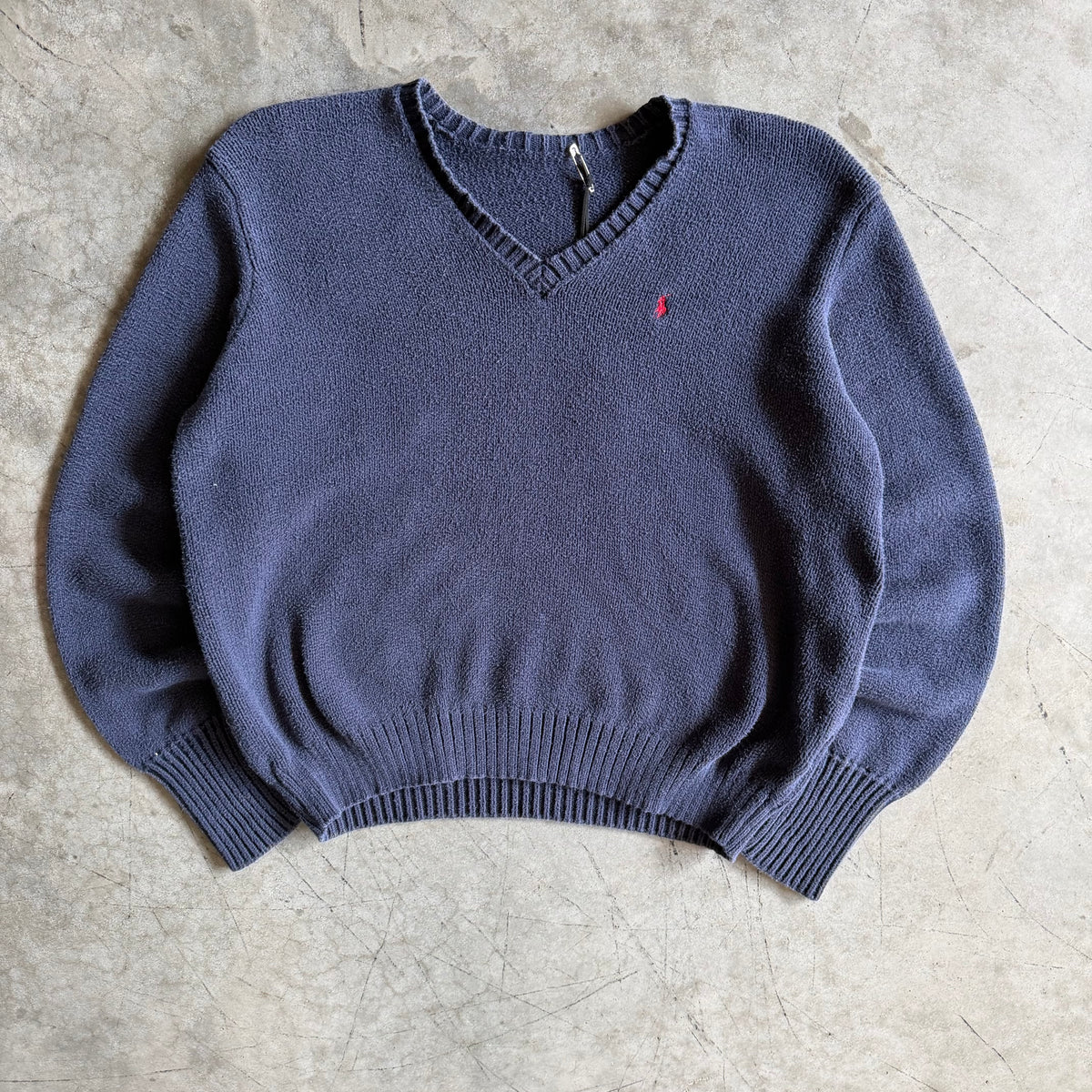 Vintage Polo Ralph Lauren Navy Knit Sweater
