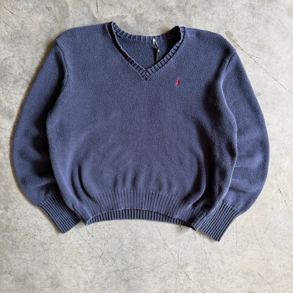 Vintage Polo Ralph Lauren Navy Knit Sweater