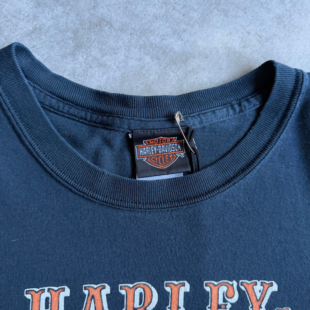 Vintage Thrashed Harley Davidson Eagle Australia T Shirt