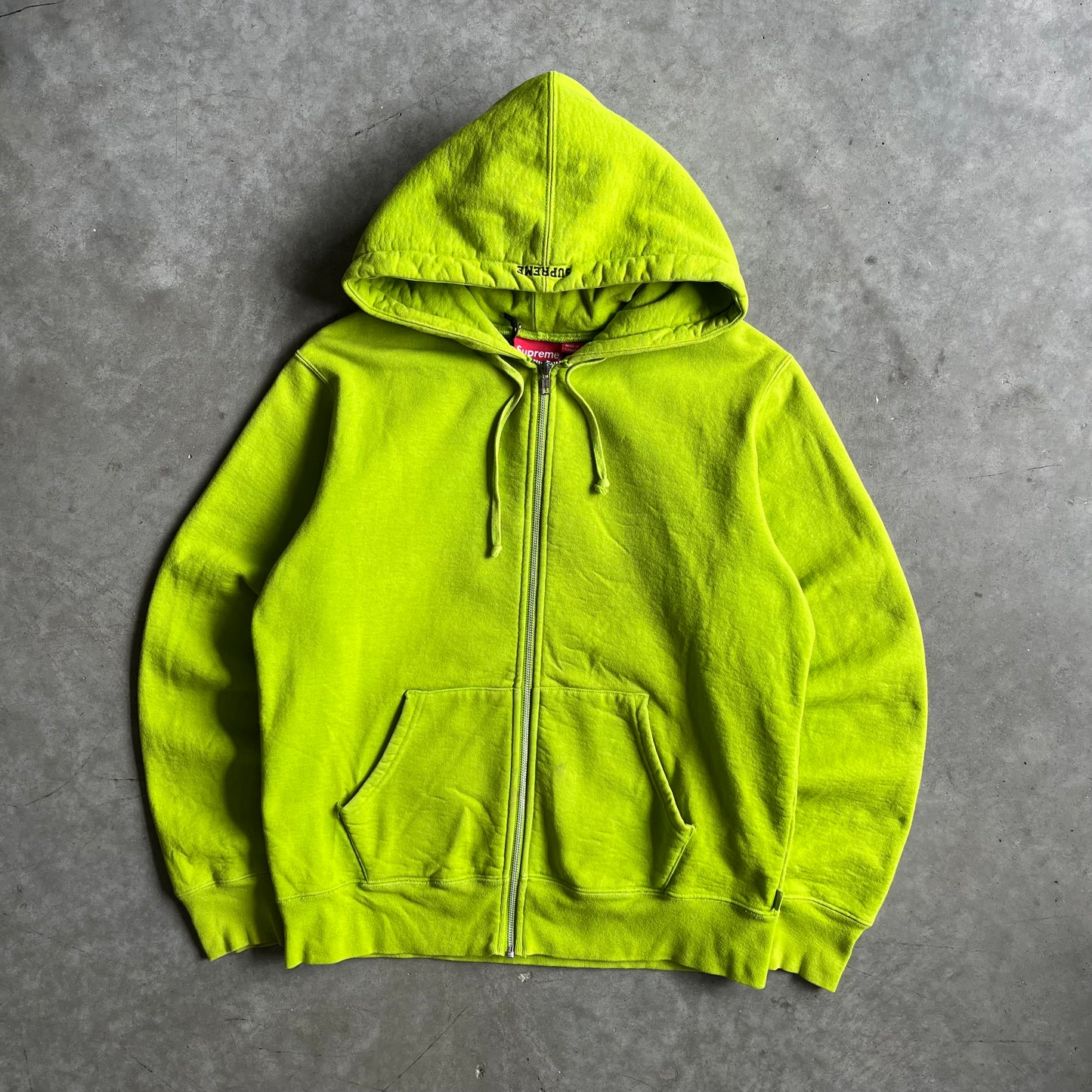 Supreme x AKIRA FW17 Syringe Zip Up Hoodie Lime Green