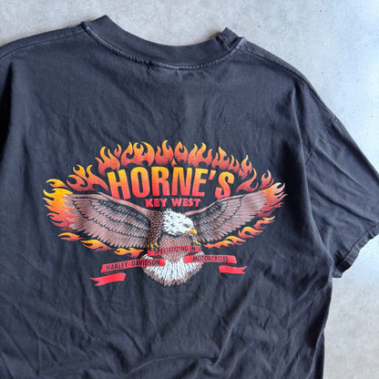Vintage Horne’s Harley Davidson Fire Eagle Pocket Tee