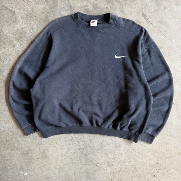 Y2K Nike Faded Shoulder Black Sweatshirt