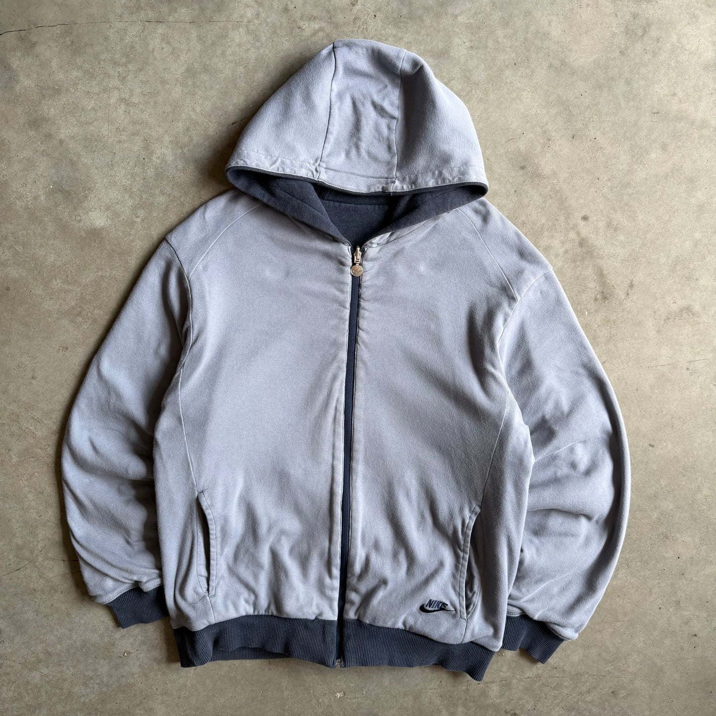 Vintage Nike Reversible Blue Zip-Up Jacket