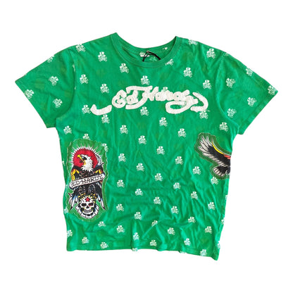 Y2K Ed Hardy Christian Audigier AOP Tee