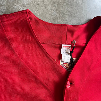 Supreme SS19 Red Rum Baseball Jersey