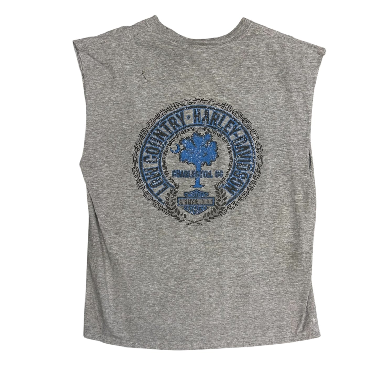 Y2K Harley Davidson Electra Glide Cut Off Tee