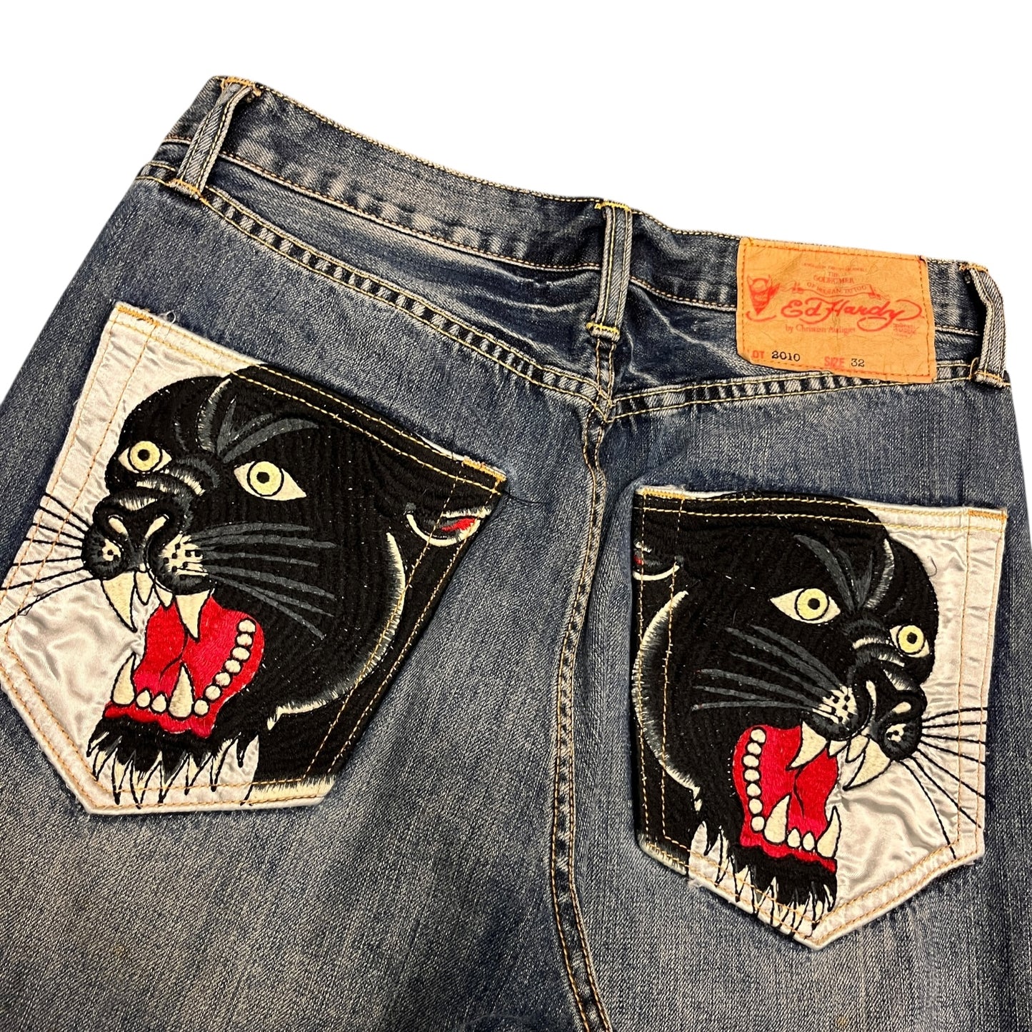 Vintage Ed Hardy by Christian Audigier Panther Jeans