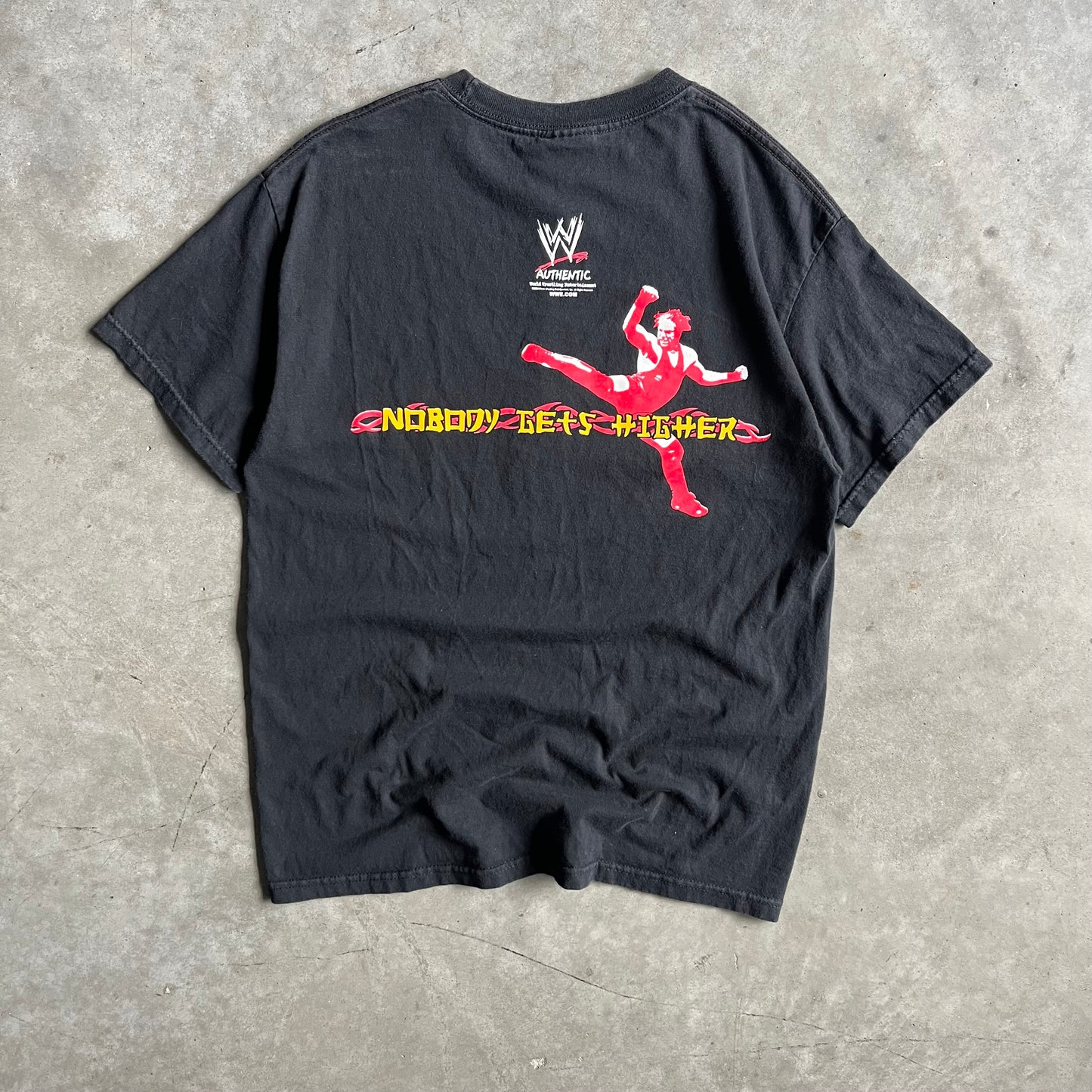 Y2K WWE Rob Van Dam ‘Nobody Gets Higher’ Dragon Kick Tee