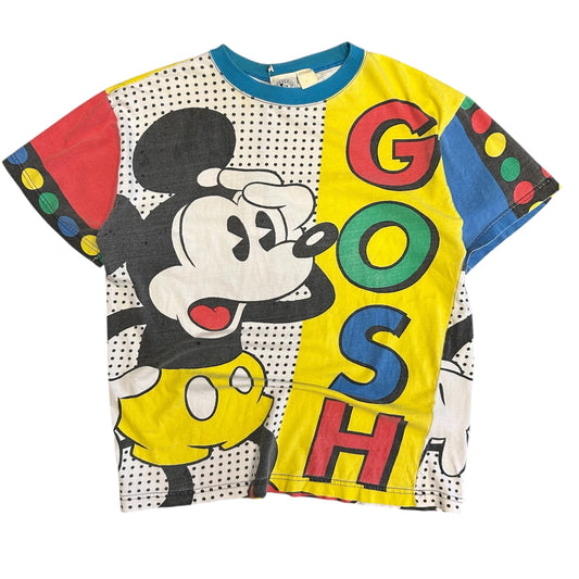 Vintage Mickey & Co. Pop Art AOP “GOSH” Tee