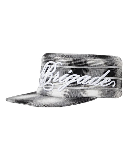 Brigade - Shadow Plaid Pillbox Hat (Black)