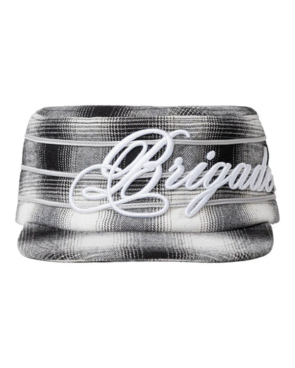 Brigade - Shadow Plaid Pillbox Hat (Black)