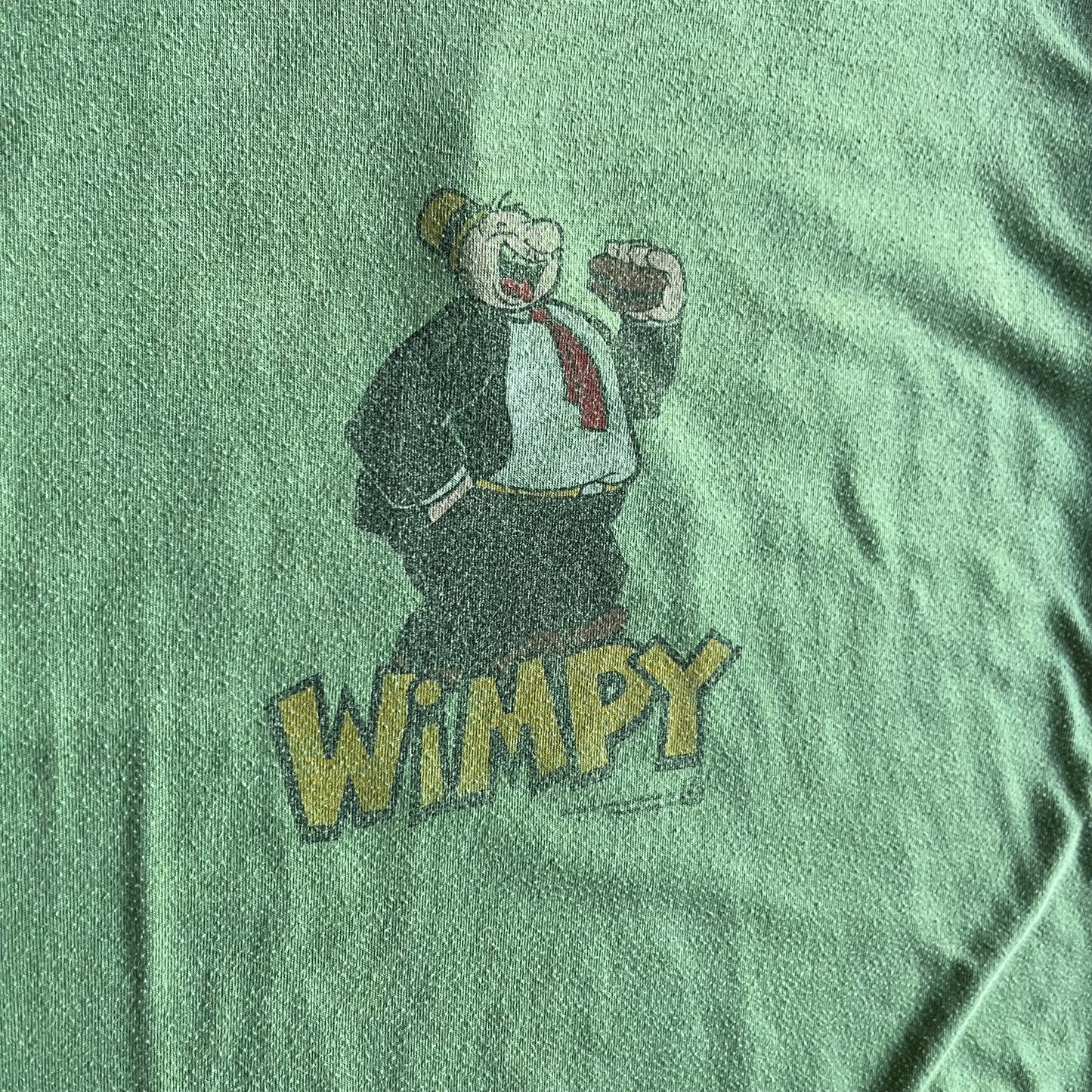 Vintage Wimpy Hamburgers Popeye Ringer Tee