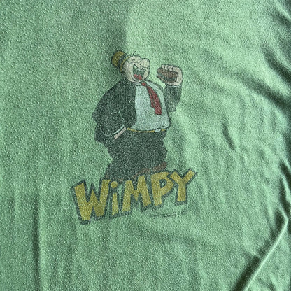 Vintage Wimpy Hamburgers Popeye Ringer Tee
