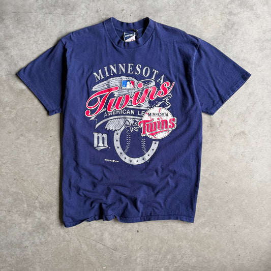 Vintage ‘96 Minnesota Twins Silver Print MLB Tee