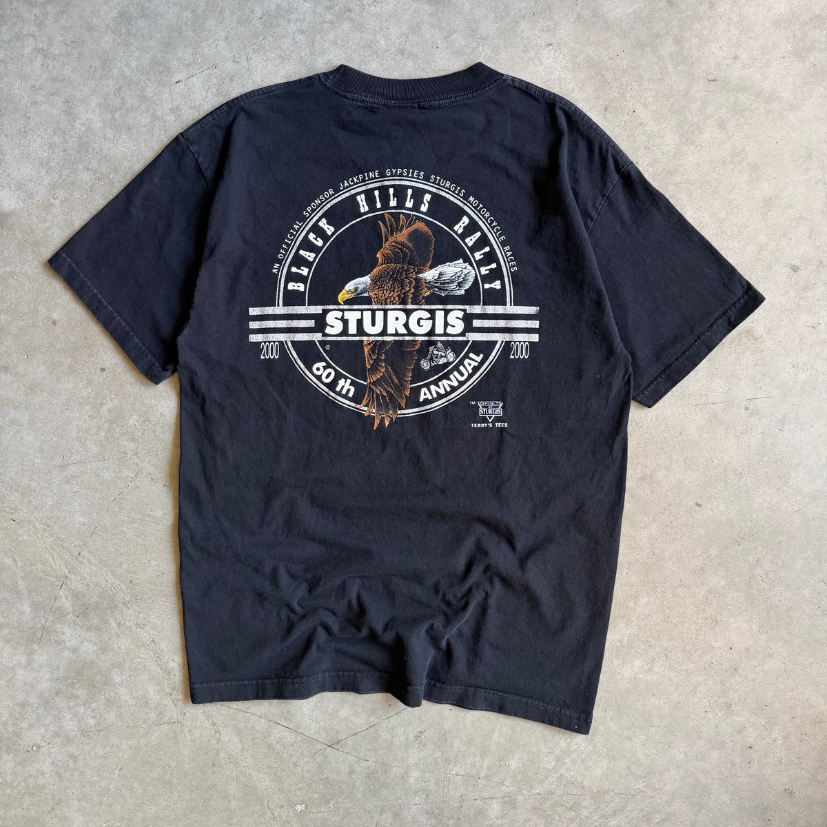 Vintage Sturgis ‘00 Black Hills Rally Chest Pocket Tee