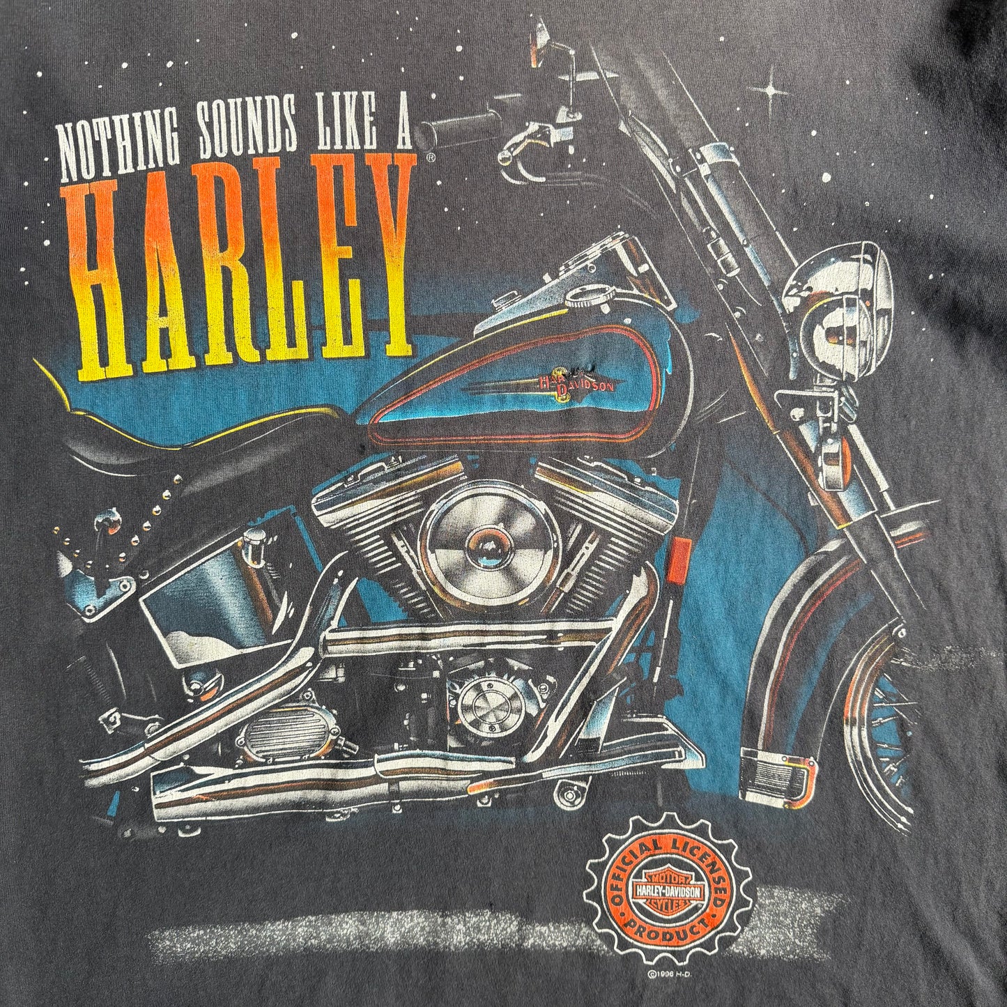 Vintage Harley Davidson ‘Nothing Sounds Like a Harley’ AOP T Shirt