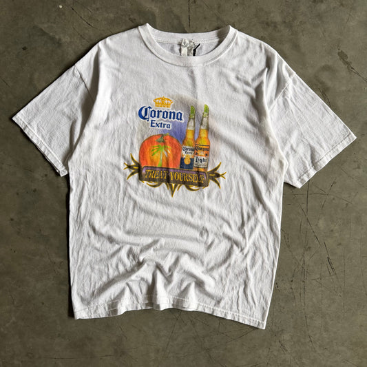 Vintage Corona Extra “Treat Yourself” Halloween Beer Tee