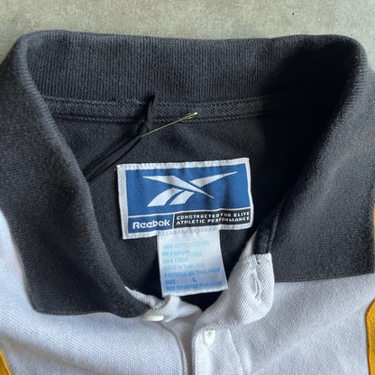 Vintage Reebok Iowa Hawkeyes Stripe Polo Shirt