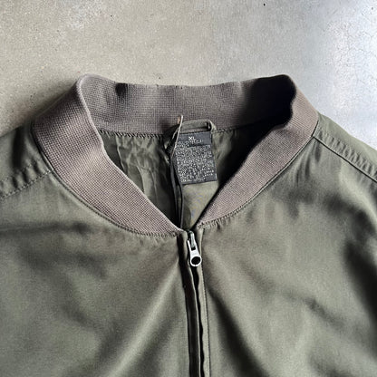 Y2K Green Bomber Jacket Windbreaker